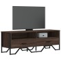 Mueble de TV madera de ingeniería marrón roble 122x34x41 cm de , Muebles TV - Ref: Foro24-848583, Precio: 73,08 €, Descuento: %