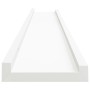 Repisa para marcos de fotos 2 uds MDF blanco 80x9x3 cm en Estanterías | Comprar online en Foru.es