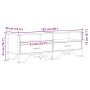 Mueble de TV madera de ingeniería marrón roble 122x34x41 cm de , Muebles TV - Ref: Foro24-848583, Precio: 73,08 €, Descuento: %
