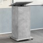Atril con ruedas y cajón madera ingeniería hormigón 55x55x107cm de , Escritorios - Ref: Foro24-848027, Precio: 107,28 €, Desc...