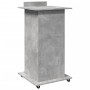 Atril con ruedas y cajón madera ingeniería hormigón 55x55x107cm de , Escritorios - Ref: Foro24-848027, Precio: 107,28 €, Desc...