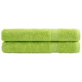 Toallas premium SOLUND 2 uds verde manzana 100x200 cm 600 gsm de , Toallas - Ref: Foro24-137509, Precio: 57,09 €, Descuento: %