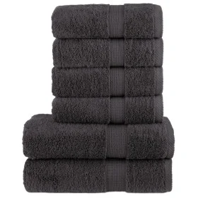 Juego de toallas premium SOLUND 6 unidades antracita 600 gsm de , Toallas - Ref: Foro24-137554, Precio: 52,44 €, Descuento: %