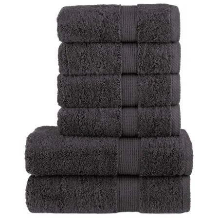 Juego de toallas premium SOLUND 6 unidades antracita 600 gsm de , Toallas - Ref: Foro24-137554, Precio: 52,44 €, Descuento: %