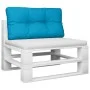Cojín para sofá de palets de tela azul claro 80x40x12 cm de , Cojines para sillas y sofás - Ref: Foro24-360605, Precio: 24,59...