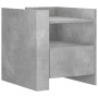 Mesita de noche madera de ingeniería gris hormigón 45x50x50 cm de , Mesitas de noche - Ref: Foro24-848279, Precio: 55,02 €, D...
