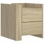 Mesita de noche madera de ingeniería roble Sonoma 45x50x50 cm de , Mesitas de noche - Ref: Foro24-848285, Precio: 55,96 €, De...