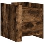 Mesita de noche madera de ingeniería roble ahumado 45x50x50 cm de , Mesitas de noche - Ref: Foro24-848287, Precio: 56,47 €, D...