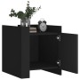 Mesita de noche madera de ingeniería negro 45x50x50 cm de , Mesitas de noche - Ref: Foro24-848298, Precio: 52,67 €, Descuento: %