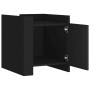 Mesita de noche madera de ingeniería negro 45x50x50 cm de , Mesitas de noche - Ref: Foro24-848298, Precio: 52,67 €, Descuento: %
