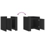 Mesita de noche madera de ingeniería negro 45x50x50 cm de , Mesitas de noche - Ref: Foro24-848298, Precio: 52,67 €, Descuento: %