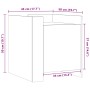 Mesita de noche madera de ingeniería negro 45x50x50 cm de , Mesitas de noche - Ref: Foro24-848298, Precio: 52,67 €, Descuento: %