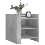 Mesita de noche madera de ingeniería gris hormigón 45x50x50 cm de , Mesitas de noche - Ref: Foro24-848293, Precio: 44,82 €, D...