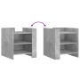 Mesita de noche madera de ingeniería gris hormigón 45x50x50 cm de , Mesitas de noche - Ref: Foro24-848293, Precio: 44,82 €, D...