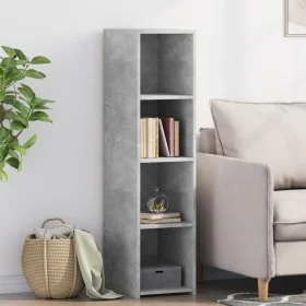 Aparador alto madera de ingeniería gris hormigón 30x41x124 cm by , Sideboards - Ref: Foro24-846379, Price: 56,87 €, Discount: %