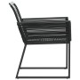Sillas de jardín 2 unidades ratán sintético negro de , Sillas de jardín - Ref: Foro24-4008113, Precio: 193,91 €, Descuento: %