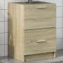 Armario de lavabo madera de ingeniería roble Sonoma 40x37x59 cm de , Muebles de baño - Ref: Foro24-848103, Precio: 61,49 €, D...
