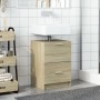 Armario de lavabo madera de ingeniería roble Sonoma 40x37x59 cm de , Muebles de baño - Ref: Foro24-848103, Precio: 61,49 €, D...