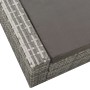 Tumbona doble de ratán sintético gris de vidaXL, Camas para exteriores - Ref: Foro24-312155, Precio: 360,20 €, Descuento: %