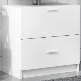 Armario de lavabo madera de ingeniería blanco 59x37x59 cm de , Muebles de baño - Ref: Foro24-848108, Precio: 70,82 €, Descuen...