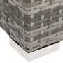 Tumbona doble de ratán sintético gris de vidaXL, Camas para exteriores - Ref: Foro24-312155, Precio: 355,58 €, Descuento: %