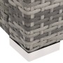 Tumbona doble de ratán sintético gris de vidaXL, Camas para exteriores - Ref: Foro24-312155, Precio: 360,20 €, Descuento: %