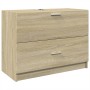 Armario de lavabo madera de ingeniería roble Sonoma 78x37x59 cm de , Muebles de baño - Ref: Foro24-848117, Precio: 86,31 €, D...