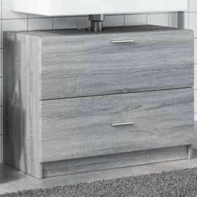 Armario de lavabo madera de ingeniería gris Sonoma 78x37x59 cm de , Muebles de baño - Ref: Foro24-848120, Precio: 90,15 €, De...