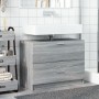 Armario de lavabo madera de ingeniería gris Sonoma 78x37x59 cm de , Muebles de baño - Ref: Foro24-848120, Precio: 91,61 €, De...