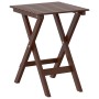 Silla mecedora con mesa plegable madera maciza de álamo marrón de , Mecedoras - Ref: Foro24-3281256, Precio: 168,18 €, Descue...