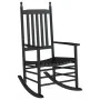 Mecedoras con asiento curvo 2 uds madera álamo maciza negro de , Mecedoras - Ref: Foro24-3281586, Precio: 198,78 €, Descuento: %