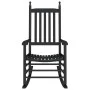 Mecedoras con asiento curvo 2 uds madera álamo maciza negro de , Mecedoras - Ref: Foro24-3281586, Precio: 198,78 €, Descuento: %