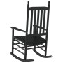 Mecedoras con asiento curvo 2 uds madera álamo maciza negro de , Mecedoras - Ref: Foro24-3281586, Precio: 200,55 €, Descuento: %