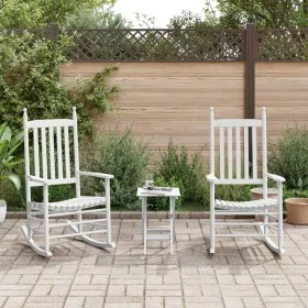 Sillas mecedoras 2 uds mesa plegable madera maciza álamo blanco de , Mecedoras - Ref: Foro24-3281592, Precio: 269,90 €, Descu...