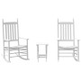 Sillas mecedoras 2 uds mesa plegable madera maciza álamo blanco de , Mecedoras - Ref: Foro24-3281592, Precio: 285,38 €, Descu...