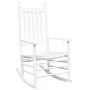 Sillas mecedoras 2 uds mesa plegable madera maciza álamo blanco by , Rocking chairs - Ref: Foro24-3281592, Price: 269,90 €, D...