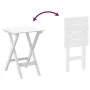 Sillas mecedoras 2 uds mesa plegable madera maciza álamo blanco by , Rocking chairs - Ref: Foro24-3281592, Price: 269,90 €, D...