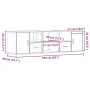 Mueble de esquina madera de ingeniería negro 160x40x45 cm de , Armarios y almacenamiento - Ref: Foro24-3307820, Precio: 115,6...