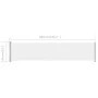 Toldo lateral retráctil para patio crema 140x600 cm de vidaXL, Sombrillas - Ref: Foro24-313370, Precio: 86,77 €, Descuento: %