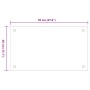 Salpicaderos cocina 2 uds vidrio templado transparente 70x40 cm de , Herramientas y utensilios de cocina - Ref: Foro24-331578...
