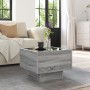 Mesa auxiliar con LED madera ingeniería gris Sonoma 40x40x30cm de , Mesas de centro - Ref: Foro24-847502, Precio: 71,45 €, De...