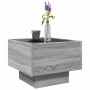 Mesa auxiliar con LED madera ingeniería gris Sonoma 40x40x30cm de , Mesas de centro - Ref: Foro24-847502, Precio: 71,45 €, De...