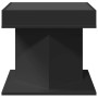 Mesa de centro con luz LED madera ingeniería negra 50x50x45 cm de , Mesas de centro - Ref: Foro24-847561, Precio: 97,65 €, De...