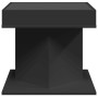 Mesa de centro con luz LED madera ingeniería negra 50x50x45 cm de , Mesas de centro - Ref: Foro24-847561, Precio: 97,65 €, De...