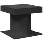 Mesa de centro con luz LED madera ingeniería negra 50x50x45 cm de , Mesas de centro - Ref: Foro24-847561, Precio: 97,65 €, De...