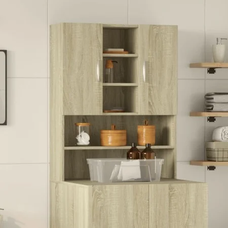 Armario de lavadora roble Sonoma 70,5x24x90 cm de , Accesorios para lavadoras y secadoras - Ref: Foro24-849648, Precio: 72,35...