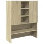 Armario de lavadora roble Sonoma 70,5x24x90 cm de , Accesorios para lavadoras y secadoras - Ref: Foro24-849648, Precio: 72,35...