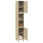 Armario de baño madera contrachapada roble Sonoma 30x30x190 cm de , Tocadores de baño - Ref: Foro24-849657, Precio: 79,41 €, ...