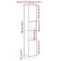 Armario de baño madera contrachapada roble Sonoma 30x30x190 cm de , Tocadores de baño - Ref: Foro24-849657, Precio: 79,41 €, ...