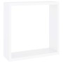 Estantes cubo de pared 3 unidades MDF blanco en Estanterías | Comprar online en Foru.es